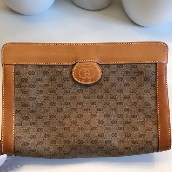 GUCCI VINTAGE MAKE UP/CLUTCH HANDBAG! - Picture 2 of 11